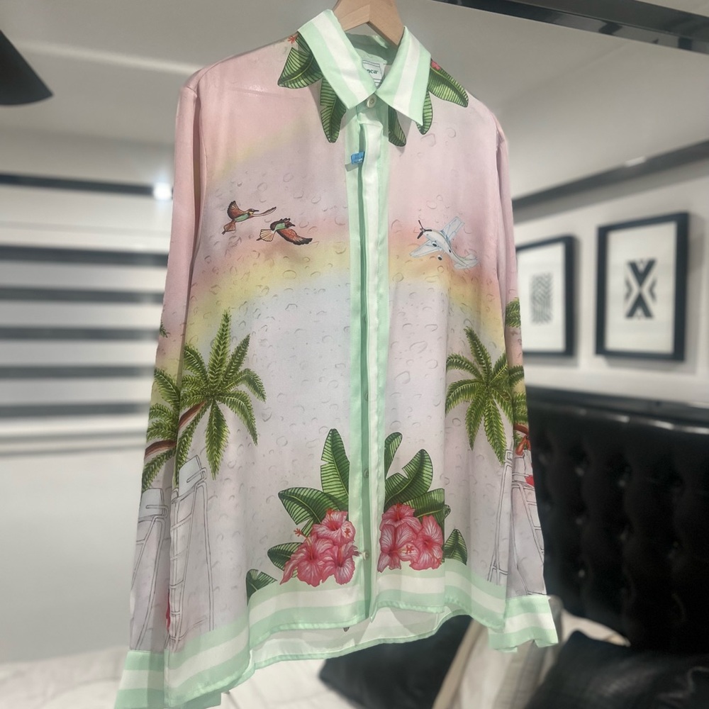 Casablanca Luxury Dress Shirt Size Large